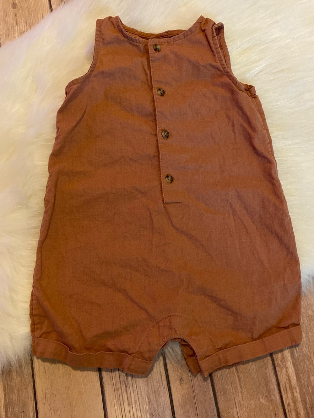 Boy’s 18M Carter ‘s Linen Sleeveless Romper